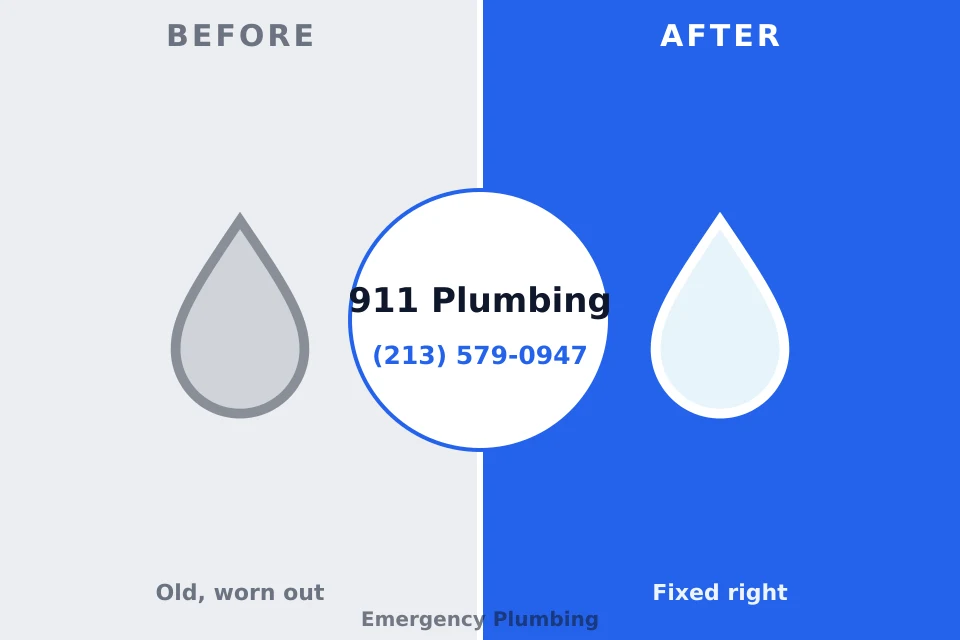 Before and after: plumbing repair West Melbourne, FL